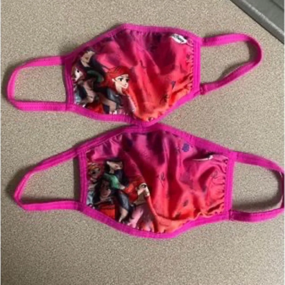 Disney princess kids face masks